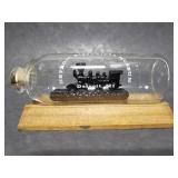 Detroit Historical Museum train in bottle souvenir