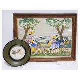 Framed art print pair