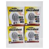 Four Duraflame electraheat 1500w fan heaters