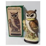Osamu ceramic great horned owl figure