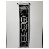 Congrats grad fabric hanging banner