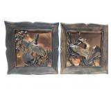 Coppercraft guild bird wall art pair