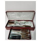 Nine piece Sheffield stainless steel knife set