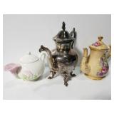 Three teapots collection