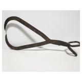 Large old vintage ice tongs