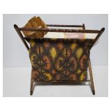 Sewing basket with yarn