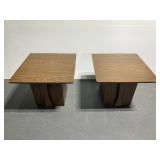 Pair of mid century modern end tables