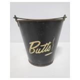 Vintage Butts metal ashtray bucket