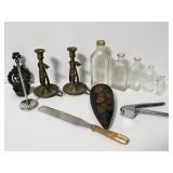 Antique bottles & misc. items collection