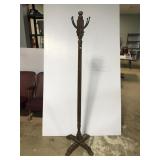 Old wood coat rack stand