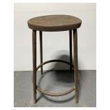 Rusty old industrial stool