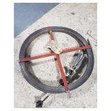 Vintage drain snake w/ Sears Roebuck shipping tag