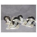 3.5in High lock wheel casters