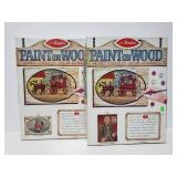 Two Avalon paint by numbers on wood