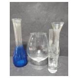 Vintage glass vase collection