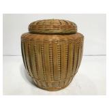 Ceramic lined woven urn