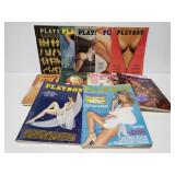 Vintage 1970s Playboys w/ 1 Farrah Fawcett cover