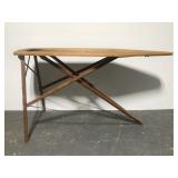 Old wooden ironing board