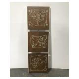 Mid century modern wood wall art