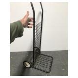 Folding metal wire small dolly cart