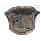 Man and woman molded wall shelf