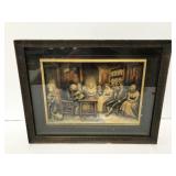 Vintage 3D colonial art