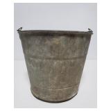 Galvanized metal bucket