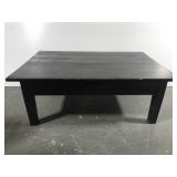 Black wood coffee table