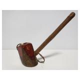 Carved wood pipe