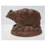 Ruatic cast iron bear napkin holder