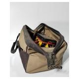 Tool bag with tools - hole bits, grinder wheels
