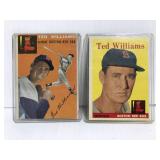 Two old Ted Williams baseball cards