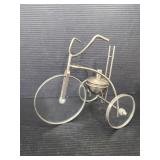 Metal bicycle oil lamp decor