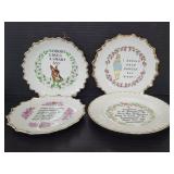 Vintage funny quote plates
