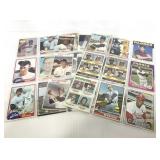 Vintage baseball cards and cutouts