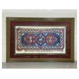 Large framed Native American art print