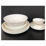 Corelle white ceramic dish set
