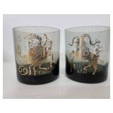Cancer & Aries rocks glasses