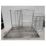 Metal wire racks kitchen items
