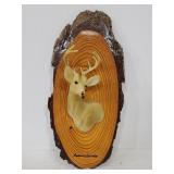 Pennsylvania faux deer on wood plaque