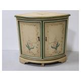 Vintage style painted small corner cabinet