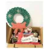 Christmas decor and ornament lot