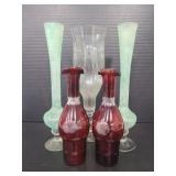 Vintage glass vases