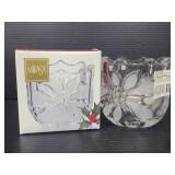 Mikasa Festive Poinsettia candle voltive