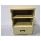 Vintage painted wood sidetable with drawer
