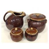 Hull oven proof crocks and pitcher