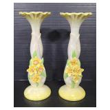 Pair of PR-3E pearlescent bud vases