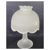 Frosted glass tealite lamp