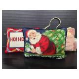 Three vintage mini pillows