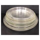 Nine Fire King & Pyrex glass casserole dishes